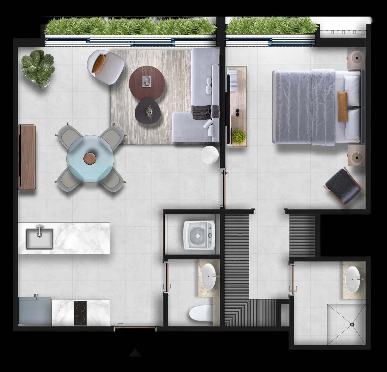 Plano del departamento Voyage en Bosko Vía a la Costa