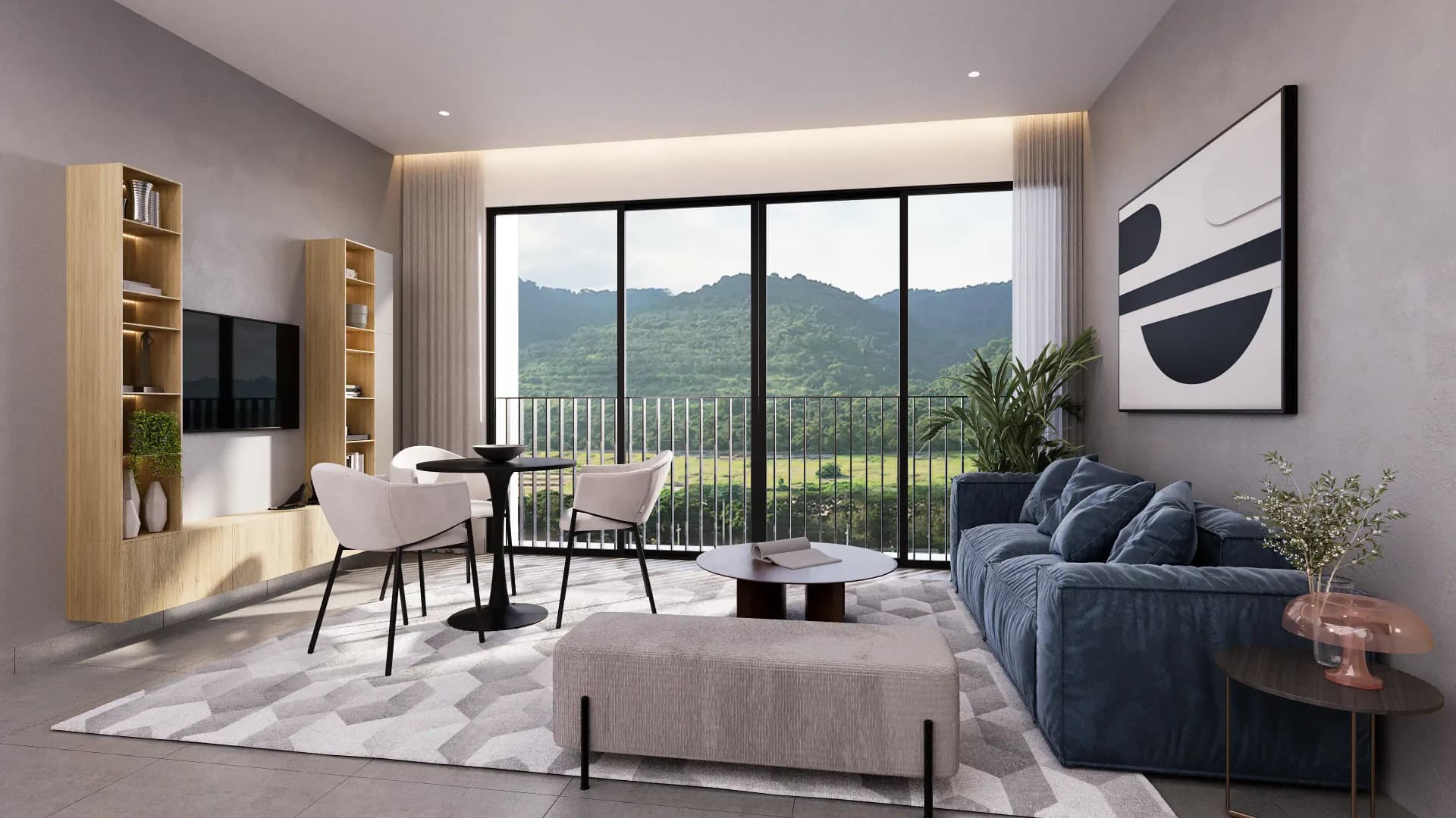 Render del edificio Bosko